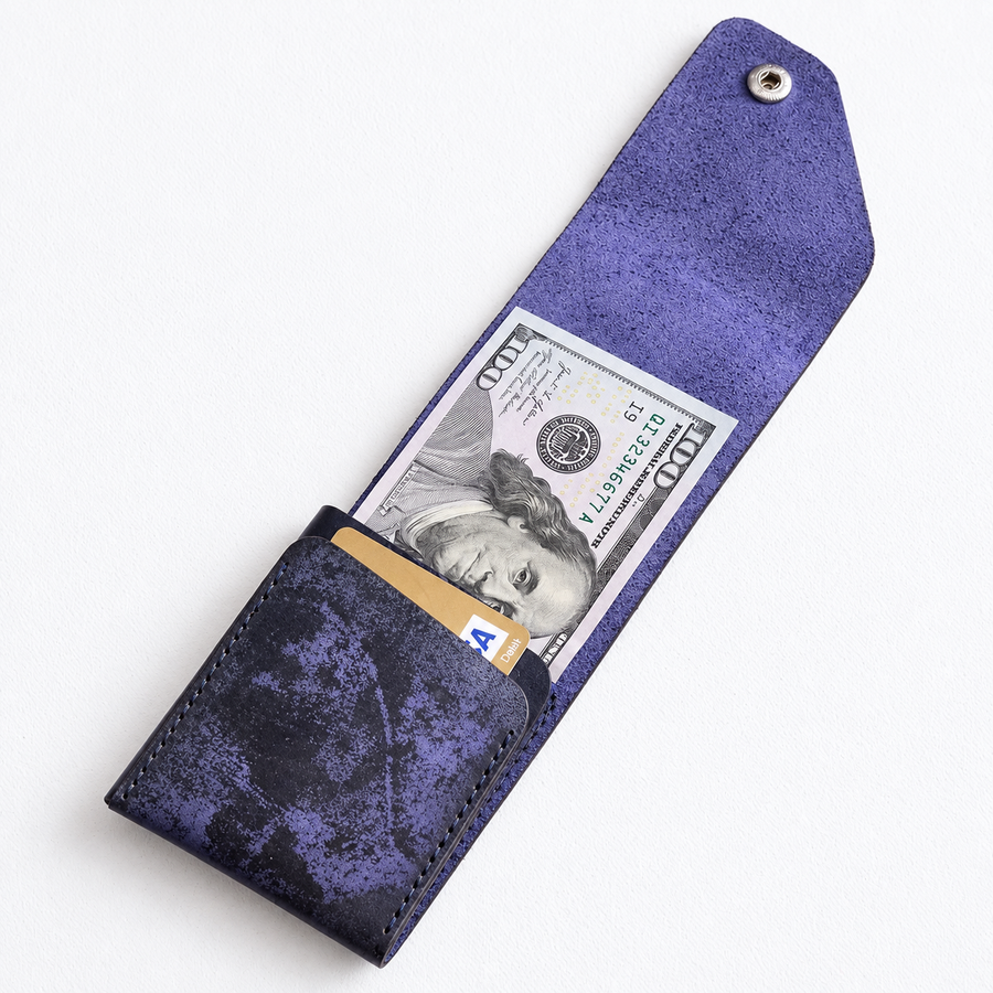 Blue Smoke Easy Carry Wallet – Genuine Leather - 3