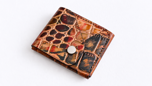 Amber Mosaic Easy Carry Wallet – Genuine Leather