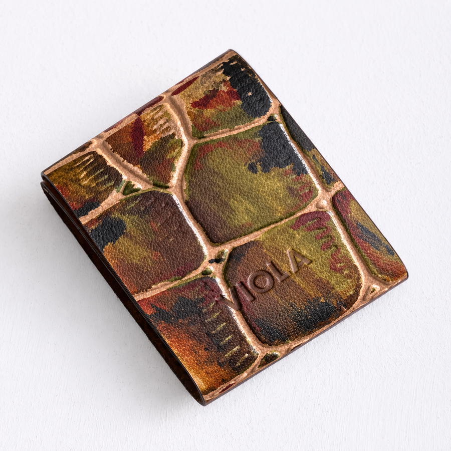 Amber Mosaic Easy Carry Wallet – Genuine Leather - 2
