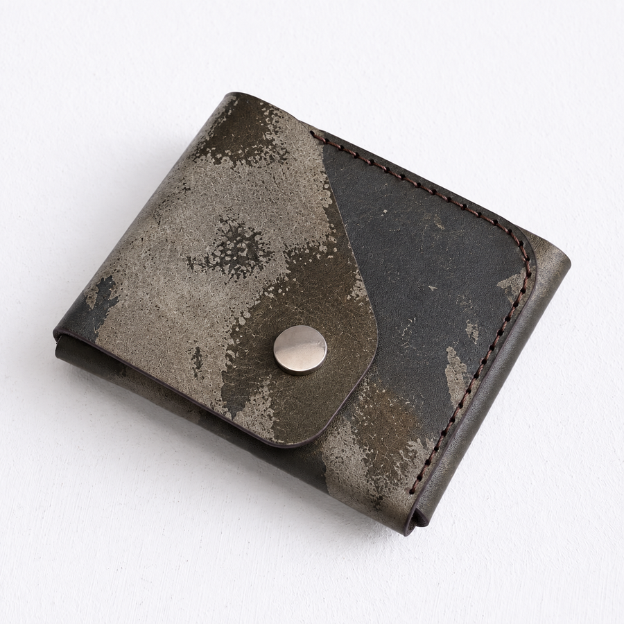 Olive Ash Easy Carry Wallet – Genuine Leather - 1