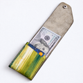 Olive Citrus Blue Easy Carry Wallet – Genuine Leather