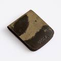 Military Patina Flip Bifold – Magnetic Leather Wallet