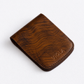 Tobacco Grain Flip Bifold – Magnetic Leather Wallet