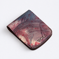 Berry Smoke Flip Bifold – Magnetic Leather Wallet