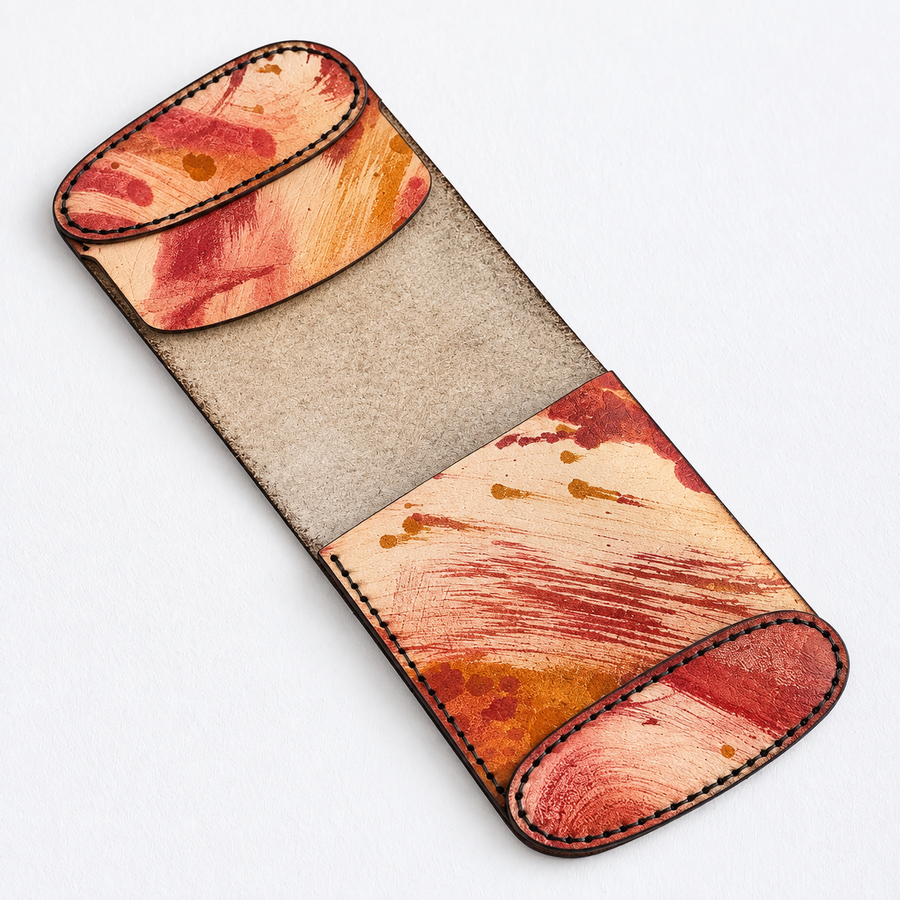 Sunset Flip Bifold – Magnetic Leather Wallet - 2