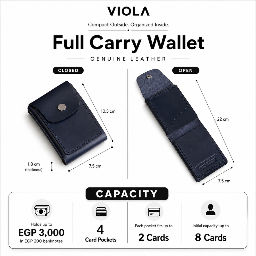 Full Carry Wallet – Genuine Leather - 2