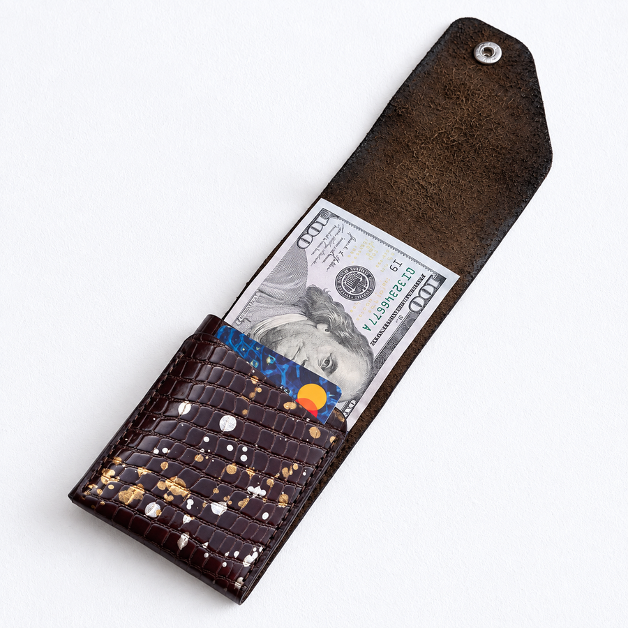 Mocha Gold Easy Carry Wallet – Genuine Leather - 3