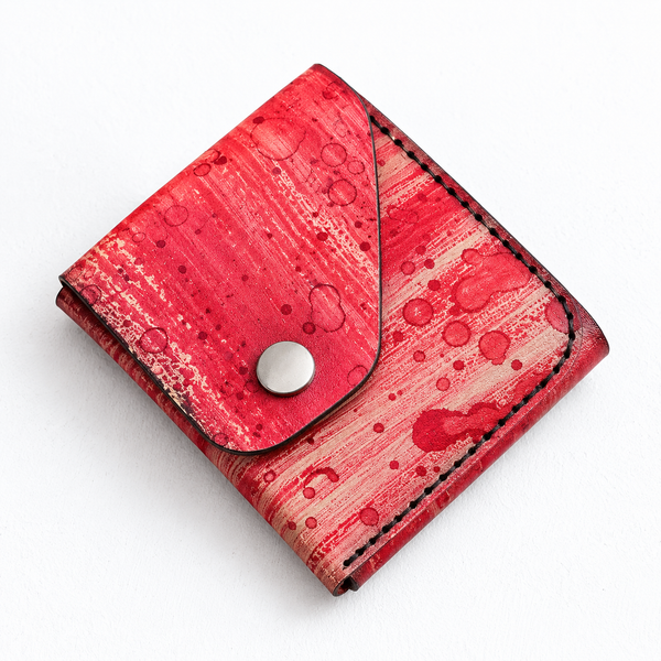 Red Rush Easy Carry Wallet – Genuine Leather