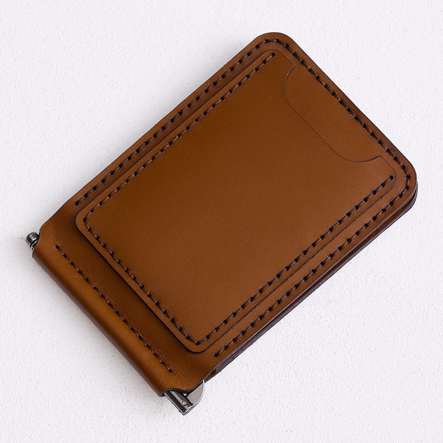 Slim Money Clip Wallet – Genuine Leather - 14
