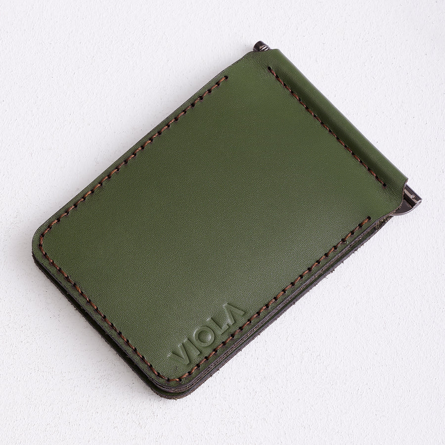 Slim Money Clip Wallet – Genuine Leather - 9