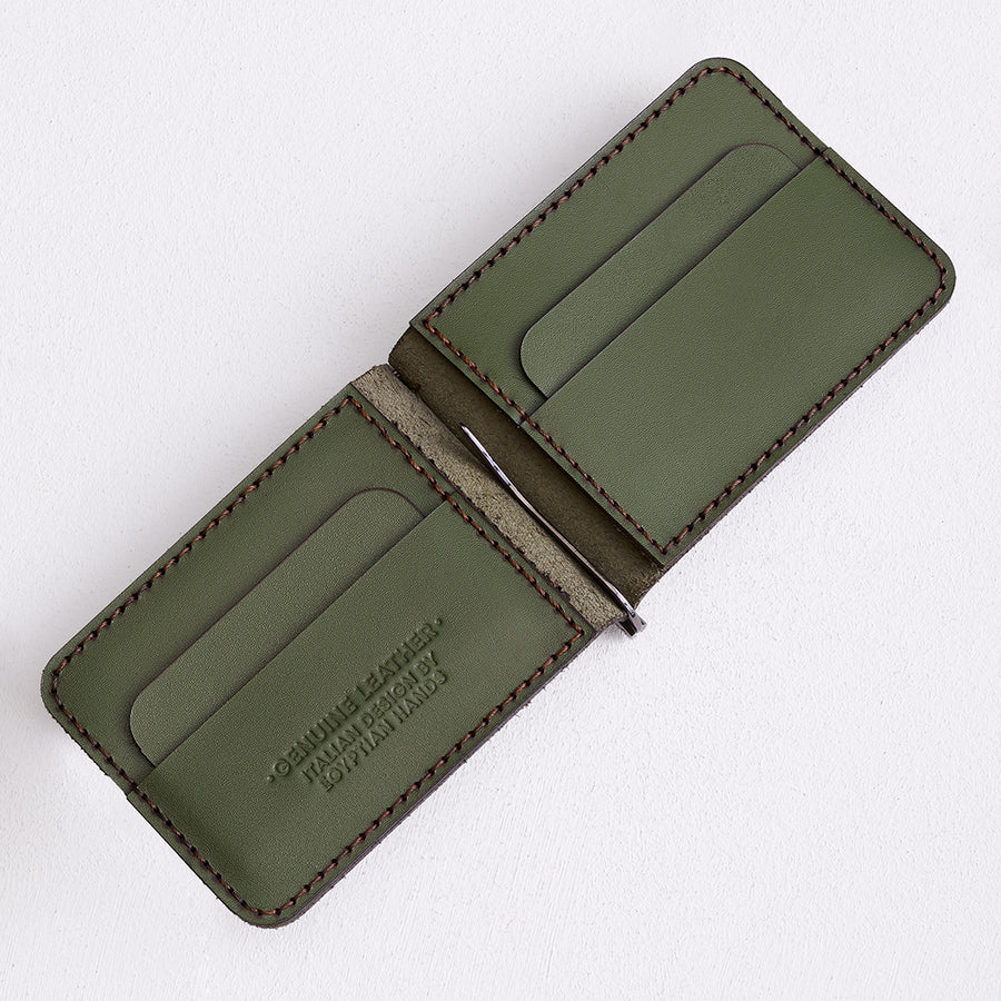 Slim Money Clip Wallet – Genuine Leather - 10