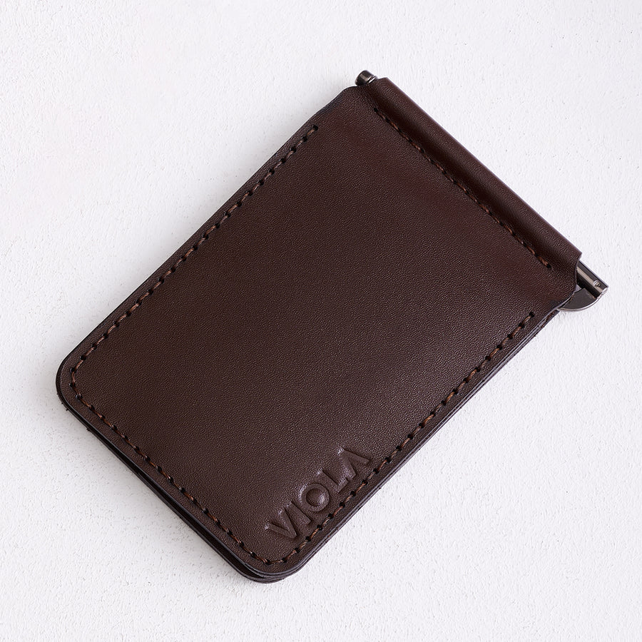 Slim Money Clip Wallet – Genuine Leather - 18