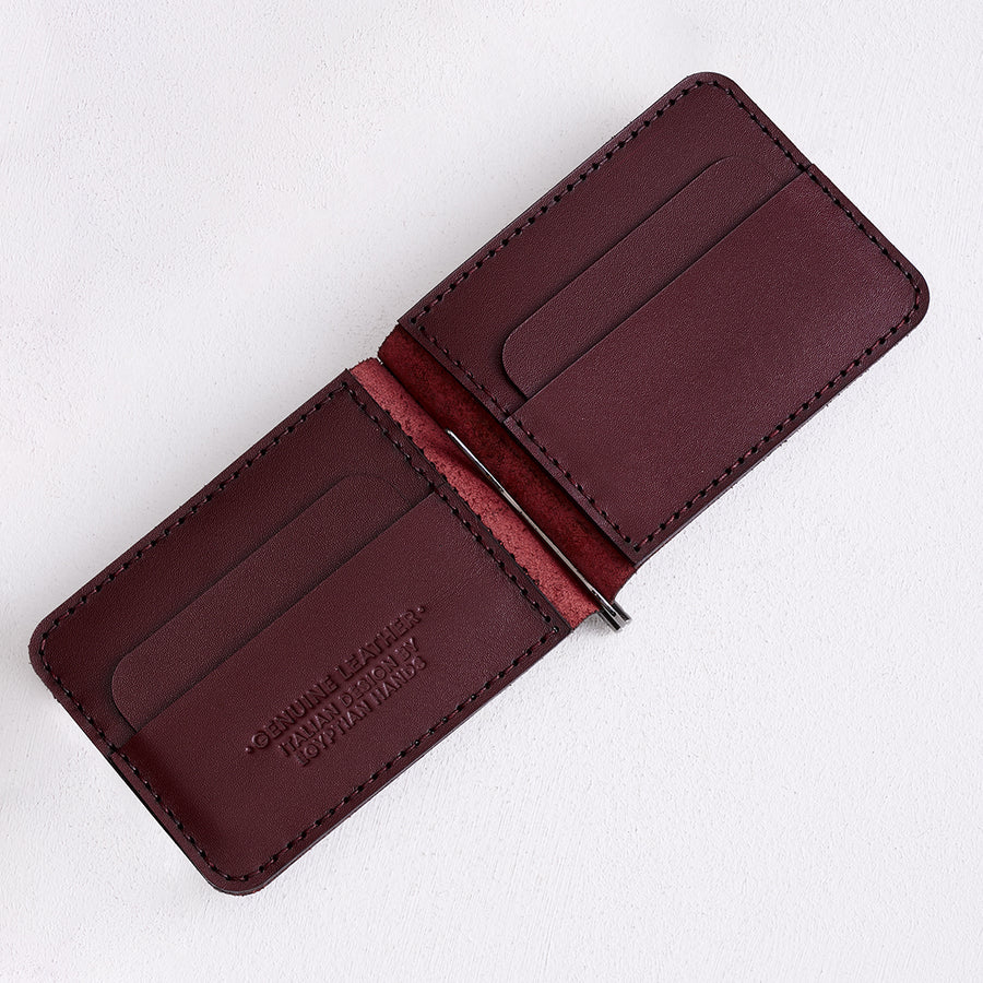 Slim Money Clip Wallet – Genuine Leather - 17